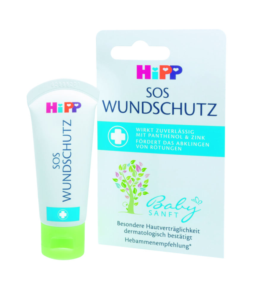 Verpackungsansicht der HiPP SOS Wundschutz Creme